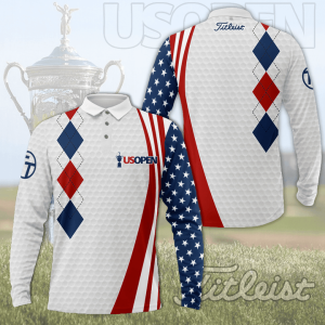 U.S. Open Championship Titleist Long Sleeve Polo Shirt Golf Shirt GLP054