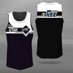 Utah Jazz Unisex Tank Top Basketball Jersey Style Gym Muscle Tee JTT127