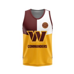 Washington Commanders Unisex Tank Top Basketball Jersey Style Gym Muscle Tee JTT892