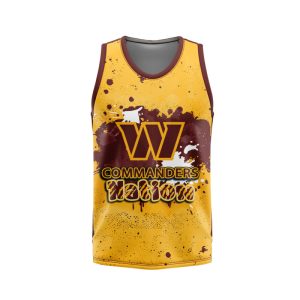 Washington Commanders Unisex Tank Top Basketball Jersey Style Gym Muscle Tee JTT893