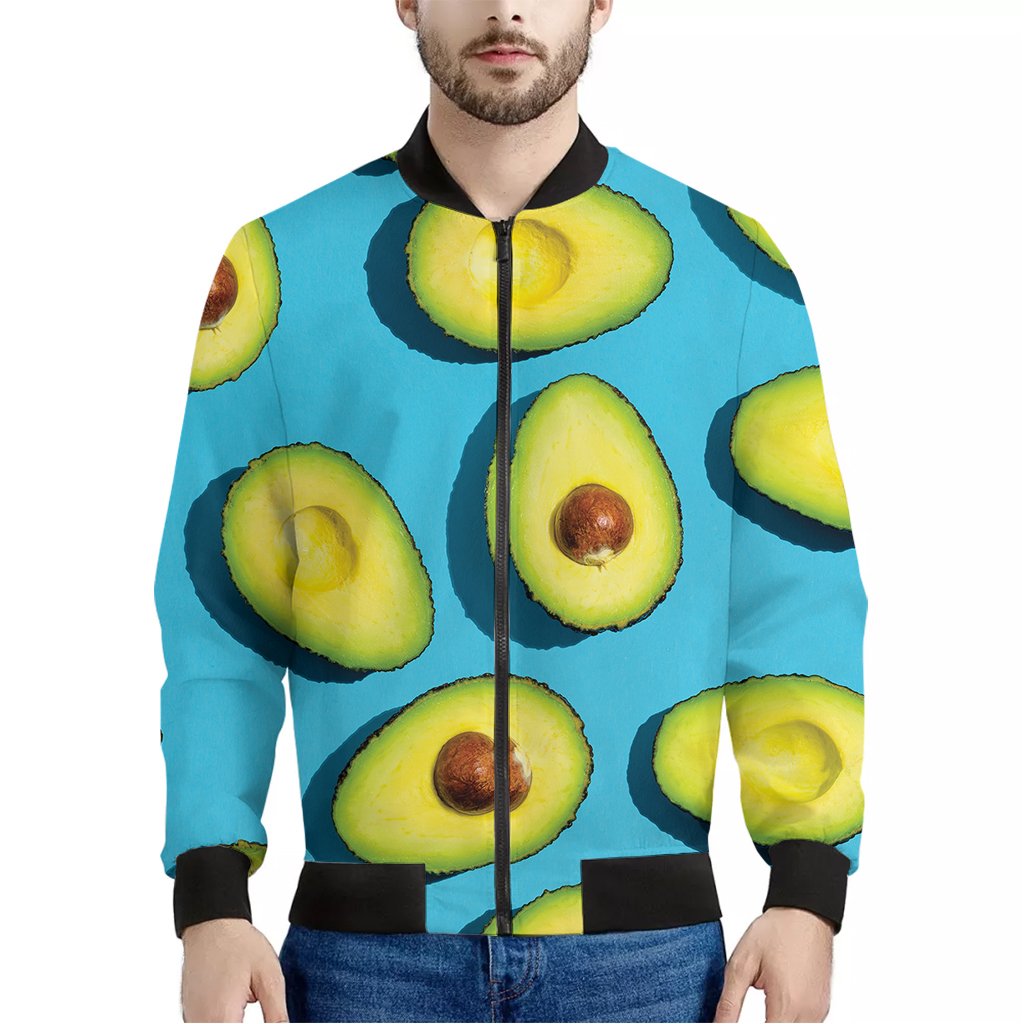 Avocado Cut In Half Print Bomber Jacket – Choose Life. Choose Style