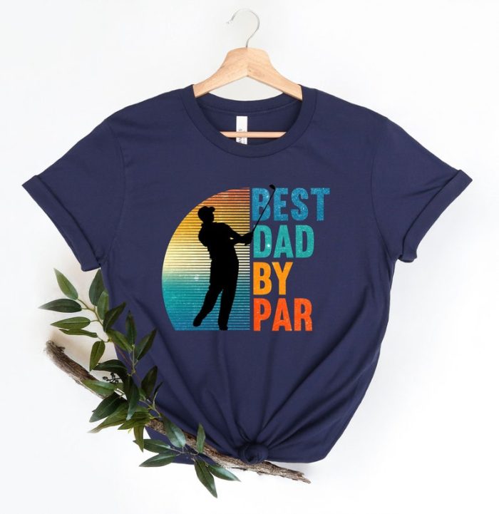 Best Dad By Par Vintage Sunset Golf Shirt For Men Funny Golf Shirt Golf Gifts For Men Golf Gifts Golf Gifts For Dad Gift