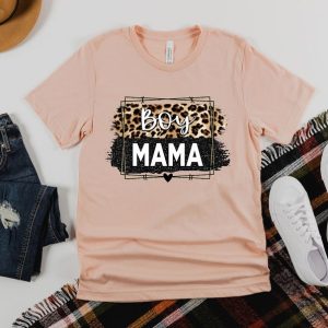 Boy Mama Shirt - Mama Leopard Shirt - Mama Shirt - Boy Mama Shirt - Mama Boy Shirt - Boy Mama Leopard - Gift For Mom - Mom Gift - Mother