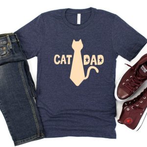 Cat Dad Shirt Cat Dad Tshirt Cat Dad Gift Tshirt Best Cat Dad Tee Cat Owner Men Shirt Cute Cat Dad Tee