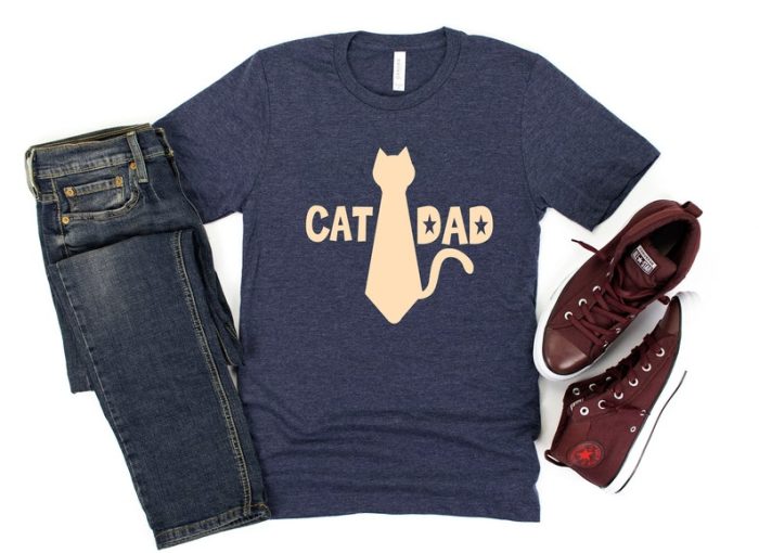 Cat Dad Shirt Cat Dad Tshirt Cat Dad Gift Tshirt Best Cat Dad Tee Cat Owner Men Shirt Cute Cat Dad Tee