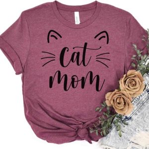 Cat Gift To Mom Pet Lover Shirt Cat Shirt Cat Mama T-Shirt Cat Lover Gift Mothers Day