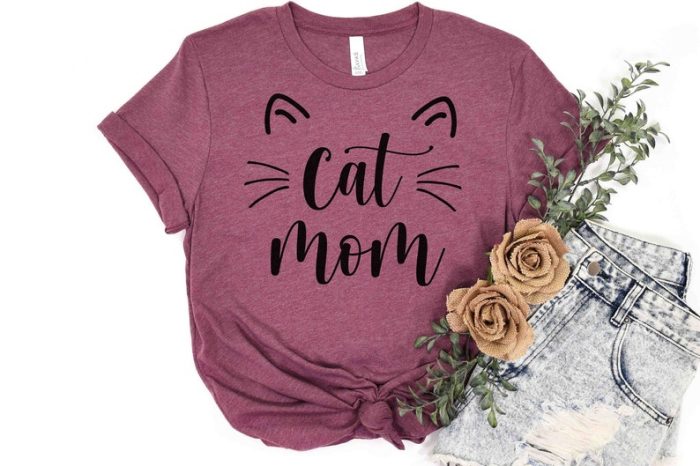 Cat Gift To Mom Pet Lover Shirt Cat Shirt Cat Mama T-Shirt Cat Lover Gift Mothers Day