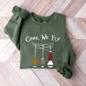 Come We Fly Sweatshirt Come We Fly Sweatshirt Halloween Funny Halloween Sweatshirt