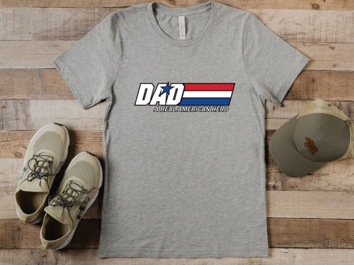 Dad A Real American Hero Tshirt Gift Dad Gift Shirt For Dad Husband Gift Funny Gift Shirt Gift