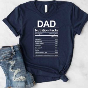 Dad Nutrition Facts Shirt Funny Shirt Funny Dad Tee Gift Dad Jokes Gift Dad Gift Ideas Unique Father T-Shirt