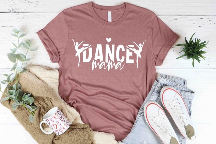 Dance Dance Mom Crew Shirt Dance Lover Mom Gift Mom Life Shirt Mother T-Shirt Cute Cute Mom Gift Dance Mama Shirt