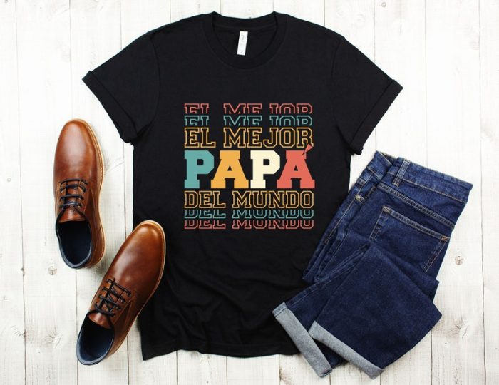 El Mejor Papá Del Mundo Tshirt Gift Dad Gift Shirt For Dad Husband Gift Funny Gift