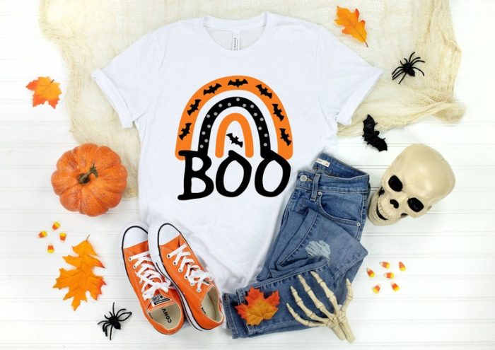 Halloween Boo Shirts Halloween Shirts Halloween Rainbow Shirt Hocus Pocus Shirts Halloween Spooky Shirt Fall Shirts Halloween Funny Shirt