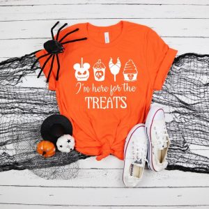 I'M Here For The Treats Halloween Shirts Funny Halloween Shirts Witch Shirt Hocus Pocus Shirt Basic Witch Shirt Happy Halloween Shirt