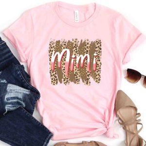 Leopard Print Mimi Shirt Cheetah Mimi Shirt For Mother Day Gifts For Mom Cute Mimi Gift Mimi T Shirt