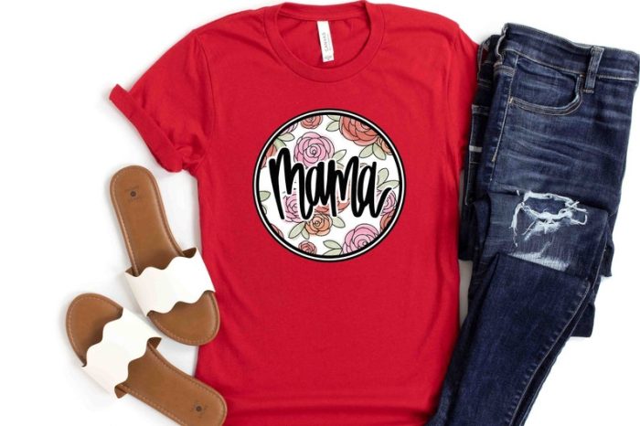 Mama Tshirt Mama Floral Circle Design Gift For Mom Mothers Day Gift Women Shirt Mom Tee Proverbs 31 Mother Quote Shirt