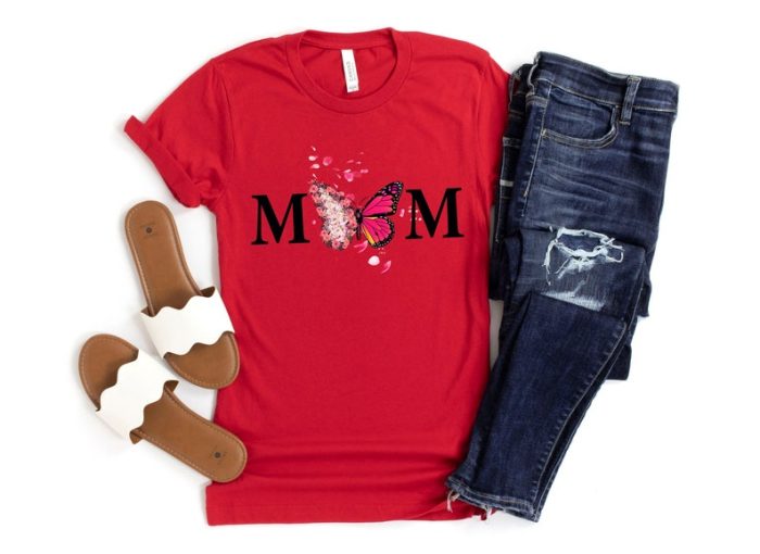 Mom Butterfly Shirt Mom Life Shirt Mother Day Gift Mama Shirt Happy Mother Day Mother Day Shirt Butterfly Flowers Mom