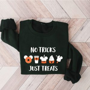 No Tricks Just Sweats Shirt Halloween Shirt Happy Halloween Shirt Halloween Shirt Women Halloween Shirt Ghost Scary Shirt Halloween