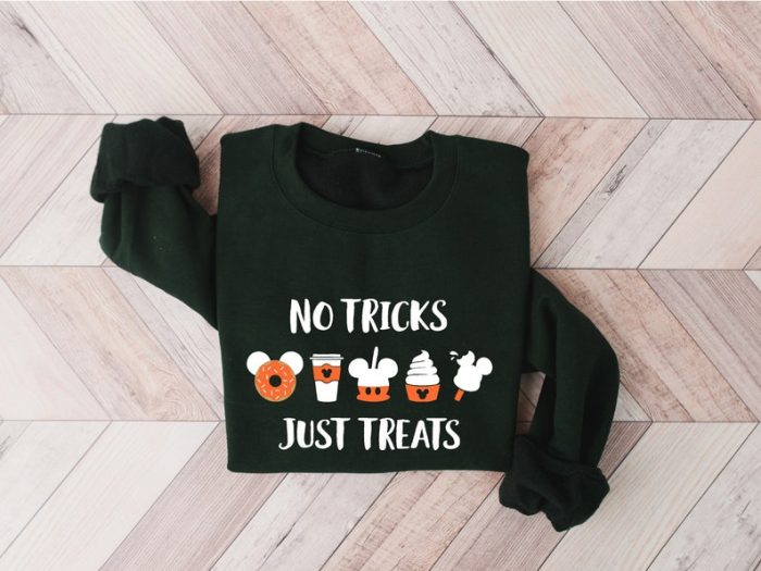 No Tricks Just Sweats Shirt Halloween Shirt Happy Halloween Shirt Halloween Shirt Women Halloween Shirt Ghost Scary Shirt Halloween