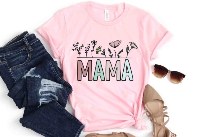 Raising Wildflowers Floral Mama Shirt Mothers Day Gift Wildflower Mom Tee Flower Mama