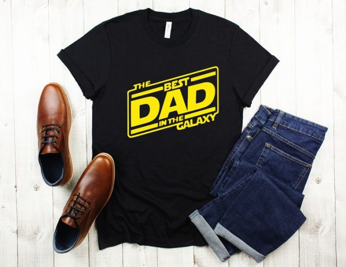 The Best Dad In The Galaxy Shirt Best Galaxy Shirt Galaxy Shirt Star Shirt Gamer Dad Gift Best Dad In The Galaxy Geek Tee