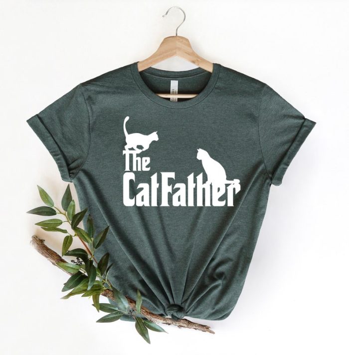 The Catfather Shirt Funny Cat Lover Gift Father Day Gift Idea Dy Pet Lover Shirt Dad Gift From Wife Papa Gift