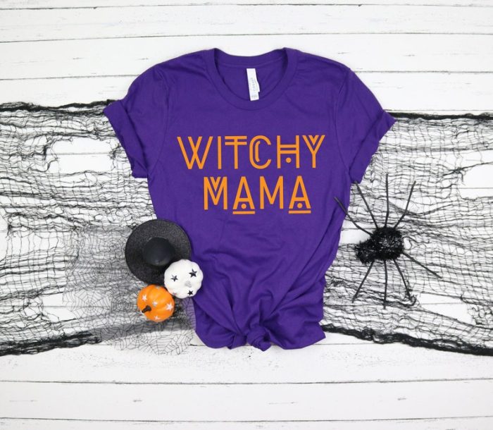 Witchy Mama Shirt | Halloween Shirt Spooky Shirt Witchy Shirt Halloween Gift For Mom Trick Or Treat Halloween Shirts For Women Boo Mom