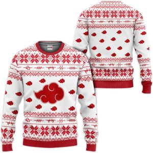 Akatsuki Ugly Christmas Sweater Pullover Hoodie Custom