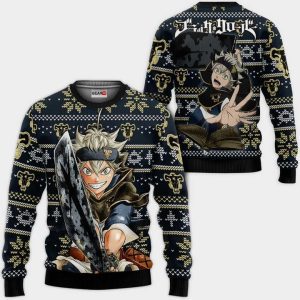 Asta Ugly Christmas Sweater Pullover Hoodie Custom Anime Black Clover Xmas Gifts