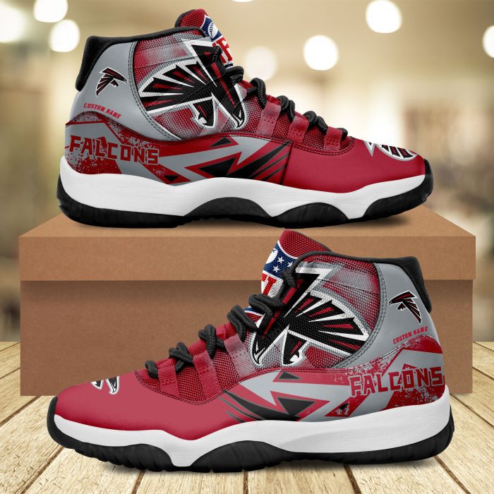 Atlanta Falcons Big Logo NFL Personalized JD11 Sneaker Basketball Shoes