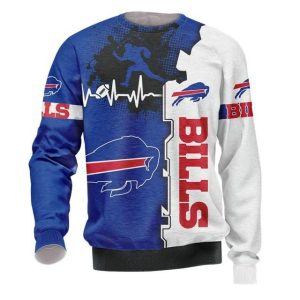 Buffalo Bills 3D Pullover Sweatshirt