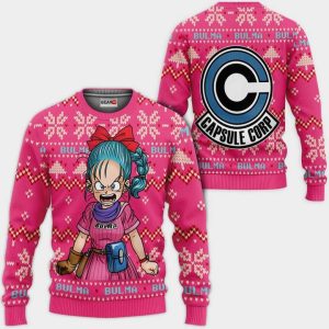 Bulma Ugly Christmas Sweater Pullover Hoodie Custom Anime Xmas Gifts