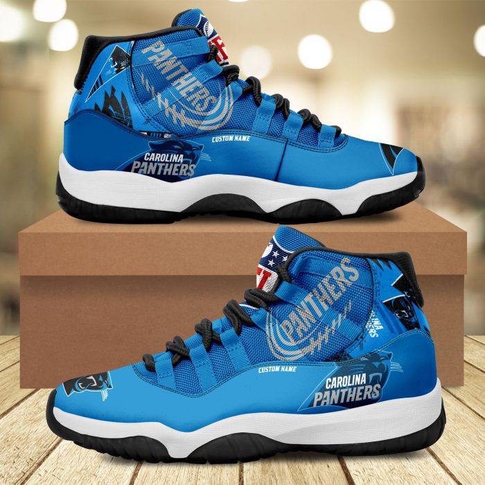 Carolina Panthers Personalized JD11 Sneaker Basketball Shoes