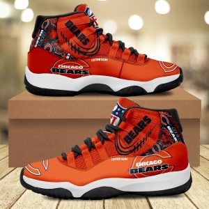 Chicago Bears Personalized JD11 Sneaker Basketball Shoes