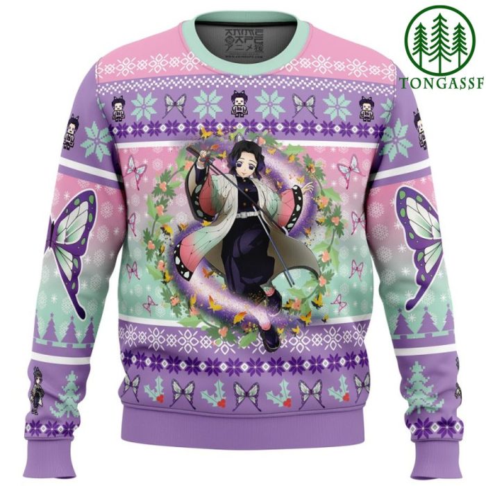 Christmas Kochou Shinobu Demon Slayer Ugly Sweater