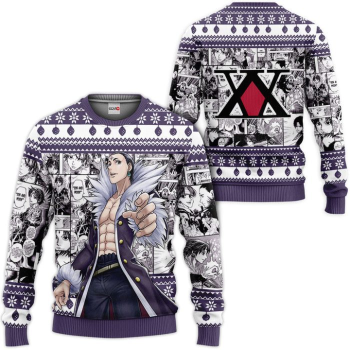 Chrollo Lucilfer Custom Anime Ugly Christmas Sweater Pullover Hoodie