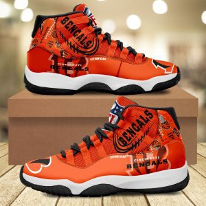 Cincinnati Bengals Personalized JD11 Sneaker Basketball Shoes