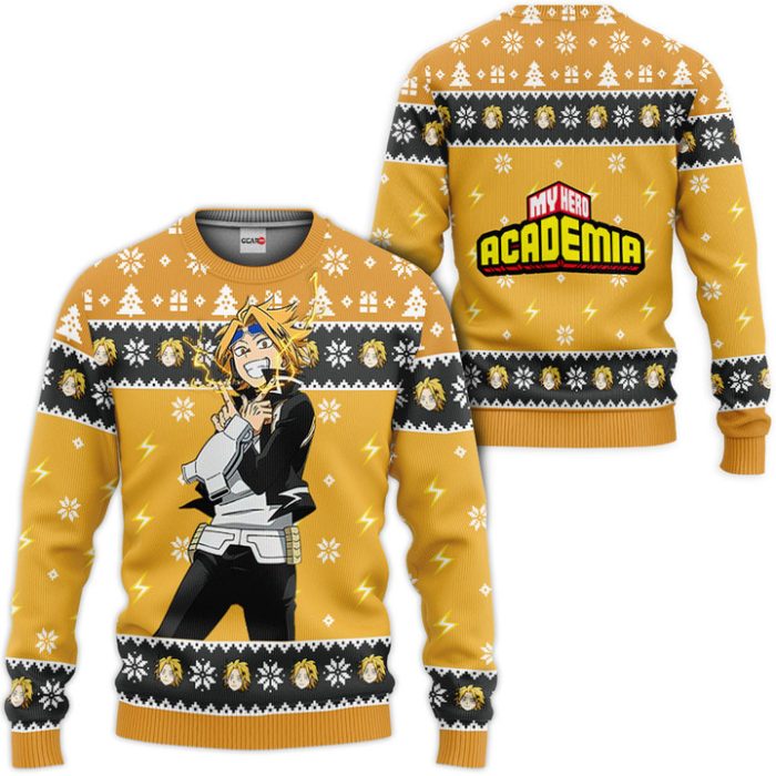 Denki Kaminari Custom Anime Ugly Christmas Sweater Pullover Hoodie