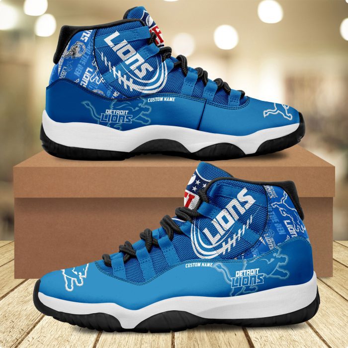 Detroit Lions Personalized JD11 Sneaker Basketball Shoes