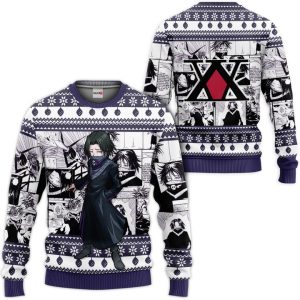 Feitan Portor Custom Anime Ugly Christmas Sweater Pullover Hoodie