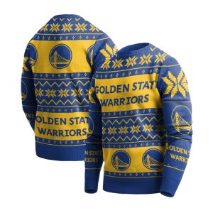 Golden State Warriors Royal Ugly Pullover Sweater