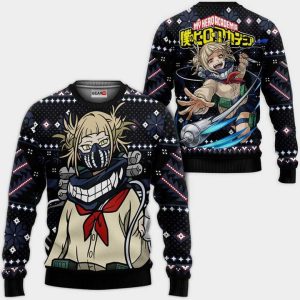 Himiko Toga Ugly Christmas Sweater Pullover Hoodie Custom Anime Xmas Gifts