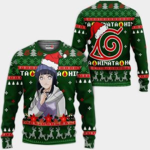 Hinata Hyuga Ugly Christmas Sweater Pullover Hoodie Custom Xmas Gifts