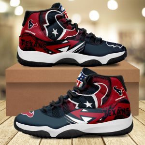 Houston Texans Big Logo NFL Personalized JD11 Sneaker Basketball Shoes