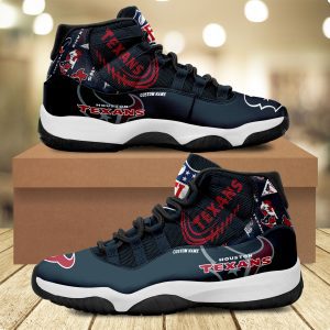 Houston Texans Personalized JD11 Sneaker Basketball Shoes