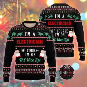 I Am A Electician Ugly Christmas Sweater 3D