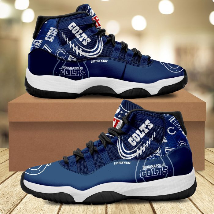 Indianapolis Colts Personalized JD11 Sneaker Basketball Shoes