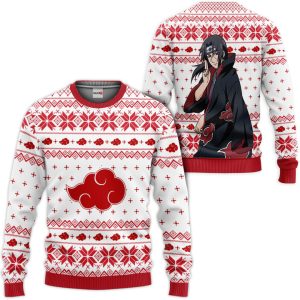Itachi Uchiha Ugly Christmas Sweater Pullover Hoodie Custom For Anime Fans