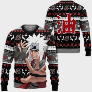 Jiraiya Ugly Christmas Sweater Pullover Hoodie Custom Anime
