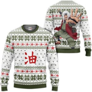 Jiraiya Ugly Christmas Sweater Pullover Hoodie Custom For Anime Fans